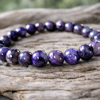 bracelet charoite pierres znti-stress