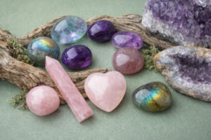 pierres anti-stress améthyste quartz rose lithothérapie